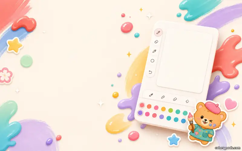 A phone and a tablet side by side for digital coloring sessions