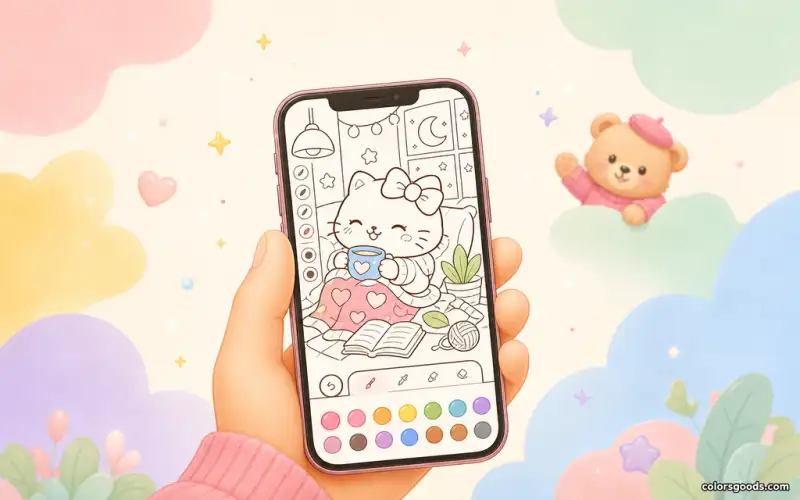 Blending two colors on a smartphone with low opacity and soft edges